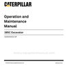 Caterpillar 385C Excavator Operation & Maintenance Manual (EDA00001-UP) PDF