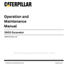 Caterpillar 390D Excavator Operation & Maintenance Manual (WAP00001-UP) PDF