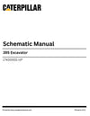 Caterpillar 395 Excavator Complete Schematic Manual LTK00001-UP