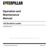 Caterpillar 415 Backhoe Loader Operation & Maintenance Manual (H6L00001-UP) PDF