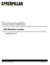 Caterpillar 420 Backhoe Loader Complete Schematic Manual N2X00001-UP   