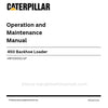 Caterpillar 450 Backhoe Loader Operation & Maintenance Manual (H9Y00001-UP) PDF