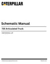 Caterpillar 735 Articulated Truck Complete Schematic Manual H6Y00001-UP