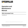 Caterpillar 745C Articulated Truck Operation & Maintenance Manual (TFK00001-UP) PDF