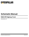 Caterpillar 789D Off-Highway Truck Complete Schematic Manual SPD00001-UP