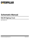 Caterpillar 789 Off Highway Truck Complete Schematic Manual WLP00001-UP