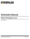 Caterpillar 798 AC Off Highway Truck Complete Schematic Manual ST700001-UP