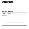 Caterpillar 901 Compact Wheel Loader Service Manual (YHD00001-UP) PDF Download
