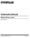 Caterpillar 988 GC Wheel Loader Complete Schematic Manual XWH00001-UP