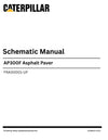 Caterpillar AP300F Asphalt Paver Complete Schematic Manual FRA00001-UP