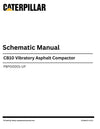 Caterpillar CB10 Vibratory Asphalt Compactor Complete Schematic Manual P8P00001-UP