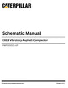 Caterpillar CB13 Vibratory Asphalt Compactor Complete Schematic Manual PWP00001-UP 