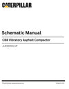Caterpillar CB8 Vibratory Asphalt Compactor Complete Schematic Manual JL400001-UP 
