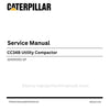 Caterpillar CC34B Utility Compactor Service Manual (32400001-UP) PDF Download