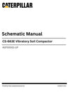 Caterpillar CP-663E Vibratory Soil Compactor Complete Schematic Manual ASF00001-UP