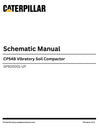 Caterpillar CP54B Vibratory Soil Compactor Complete Schematic Manual GP500001-UP