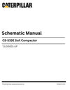Caterpillar CS-533E Soil Compactor Complete Schematic Manual TJL00001-UP