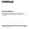 Caterpillar CS11 Vibratory Soil Compactor Electrical Service Manual (73500001-UP) PDF Download 