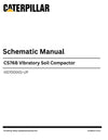 Caterpillar CS76B Vibratory Soil Compactor Complete Schematic Manual HD700001-UP