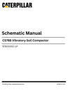 Caterpillar CS78B Vibratory Soil Compactor Complete Schematic Manual B7800001-UP