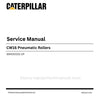 Caterpillar CW16 Pneumatic Rollers Service Manual (69400001-UP) PDF Download