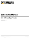 Caterpillar D3C III Track-Type Tractor Complete Schematic Manual 6SL00001-UP