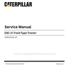Caterpillar D4C III Track-Type Tractor Complete Schematic Manual 1FW00001-UP