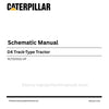 Caterpillar D4 Track-Type Tractor Complete Schematic Manual RLT00001-UP