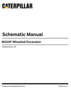 Caterpillar M314F Wheeled Excavator Complete Schematic Manual FB400001-UP