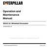 Caterpillar M315 GC Wheeled Excavator Operation & Maintenance Manual (GYX00001-UP) PDF