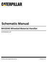 Caterpillar MH3040 Wheeled Material Handler Complete Schematic Manual EHP00001-UP