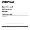 Caterpillar PM310 Cold Planer Operation & Maintenance Manual (RH800001-UP) PDF