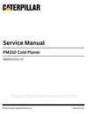 Caterpillar PM310 Cold Planer Service Manual (NM900001-UP) PDF Download