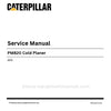 Caterpillar PM820 Cold Planer Service Manual (SN AK5) PDF Download