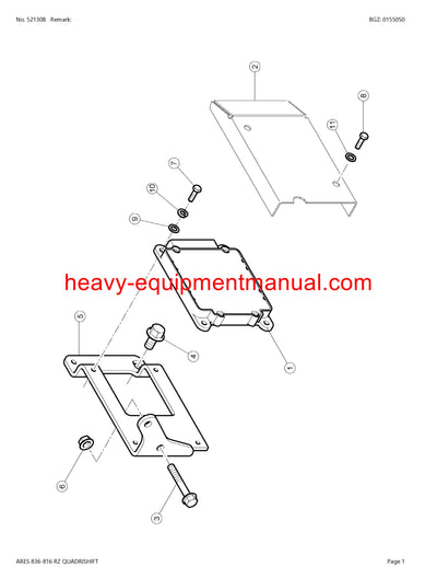 PDF Claas 836 - 816 RZ Ares Quardristhift Tractor Parts Manual Download