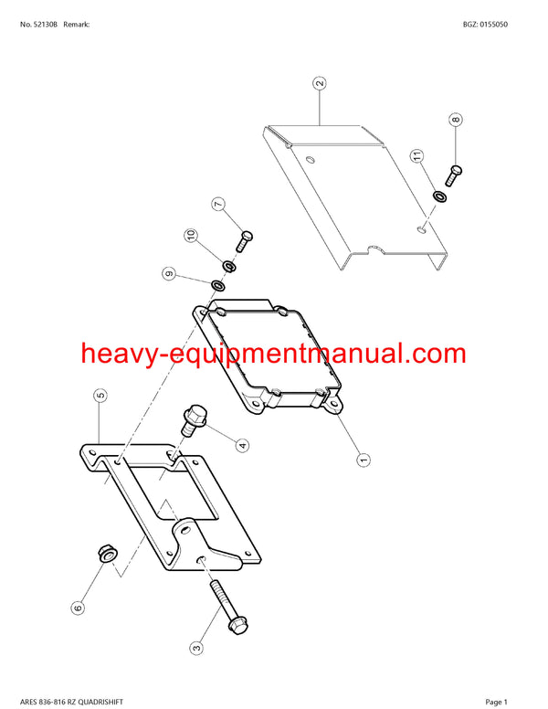 PDF Claas 836 - 816 RZ Ares Quardristhift Tractor Parts Manual Download