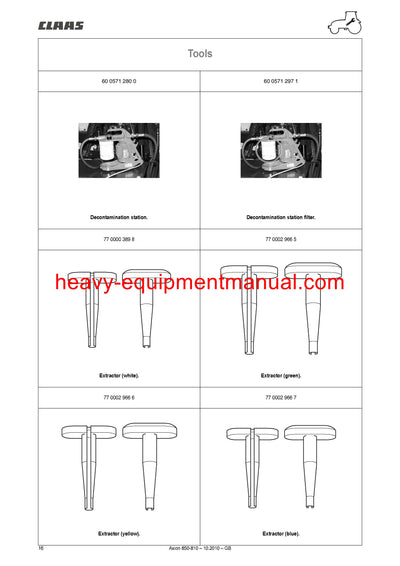 CLAAS Renault Axion 810 Tractor Service Manual