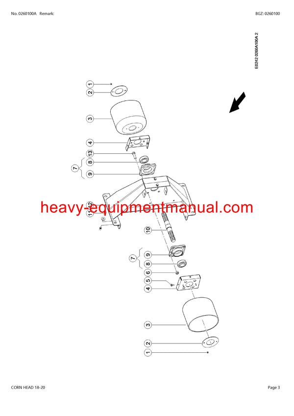 PDF Claas 18 - 20 Corn Head Combine Parts Manual Download