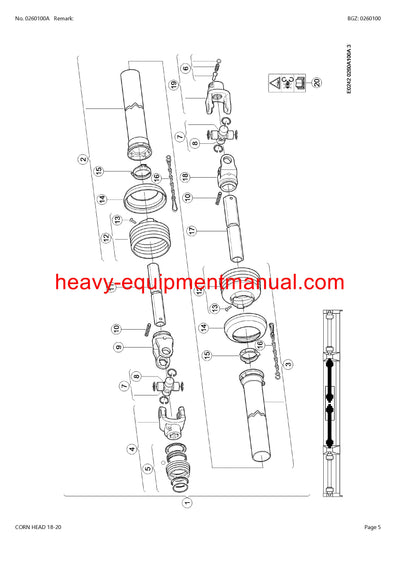 Download Claas Corn Head 18-20 Combine Parts Manual