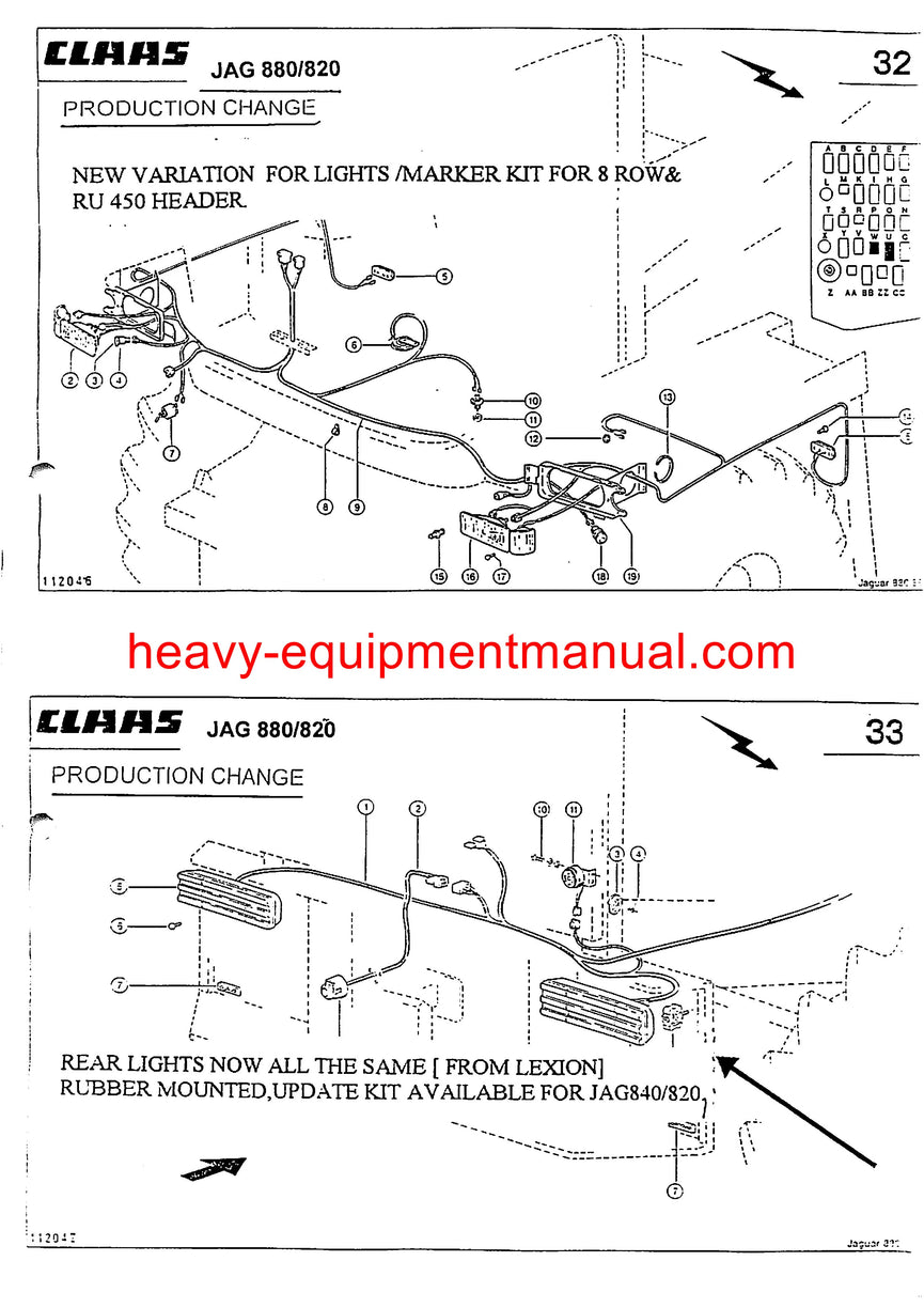 Claas Jaguar 880 860 840 820 Forage Harvester Service Repair Manual