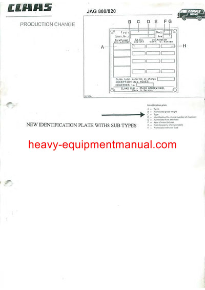 Claas Jaguar 880 + 860 + 840 + 820 Forage Harvester Service Repair Manual Download