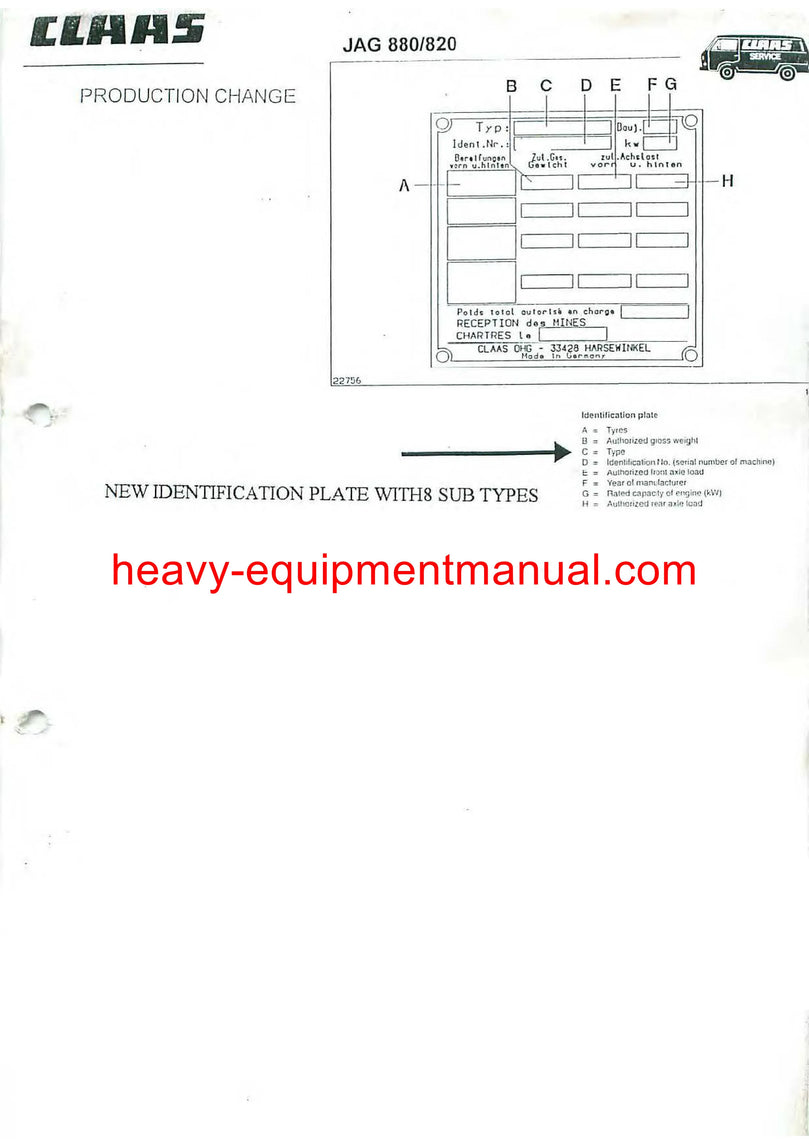Claas Jaguar 880 + 860 + 840 + 820 Forage Harvester Service Repair Manual Download Claas Jaguar 880 + 860 + 840 + 820 Forage Harvester Service Repair Manual Download