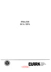 Clark ECA/EPA (PMA-510) Forklift Planned Maintenance & Adjustment Manual - PDF Download
