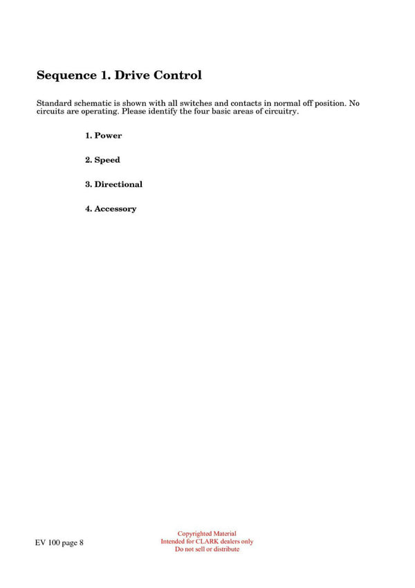 Clark ET-202 Forklift Troubleshooting the EV 100 Control Technical Training Manual - PDF Download