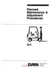 Clark PMA-436 Forklift Planned Maintenance & Adjustment - PDF Download