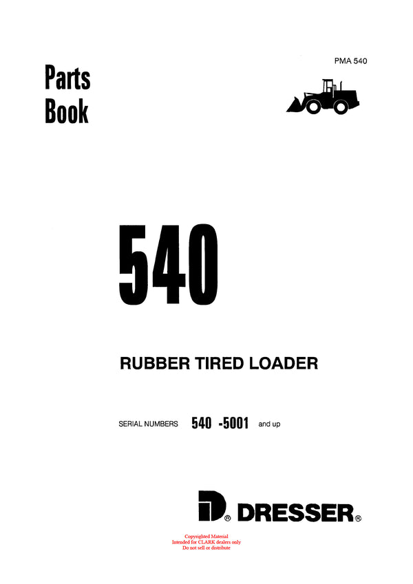 Clark PMA-540 Forklift Planned Maintenance & Adjustment Manual - PDF Download