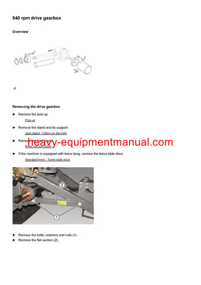 Class Variant 360, 365, 460, 465 Baler Repair Manual 