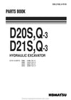 Komatsu D21S-3 and additional models (JPN) Crawler Dozer Parts Manual SN 30724-UP