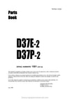 Komatsu D37E-2 and additional model (JPN) Crawler Dozer Parts Manual SN A1924-UP