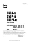 Komatsu D50PL-15(JPN) Crawler Dozer Parts Manual SN 59022-UP